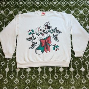 Vintage 1996 101 Dalmatians Graphic Crewneck Sweatshirt XL
